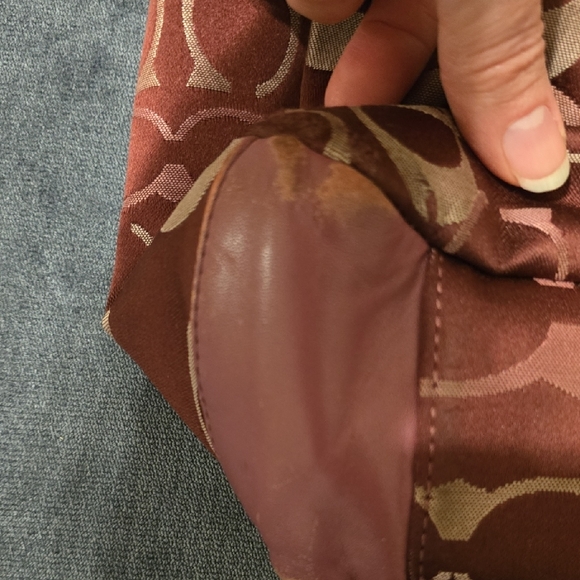 Coach Monogram Tote in Rosewood and Blush - Picture 2 of 8